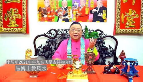 2021年李居明九宫飞星吉祥物 东方方位化煞旺文昌 