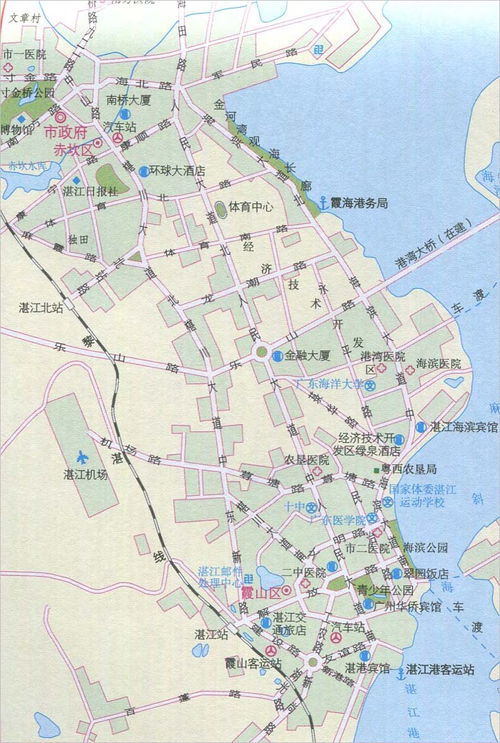 湛江旅游地图,湛江旅游地图高清