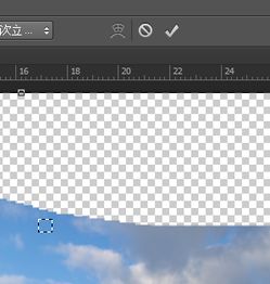 photoshop cc里 在自由变换和变形模式中切换 那个按钮是灰色的 不能点击 