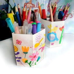 绘画学习文具创意手绘礼物桌面收纳 儿童手 堆糖,美好生活研究所 