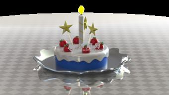 三维蛋糕模型