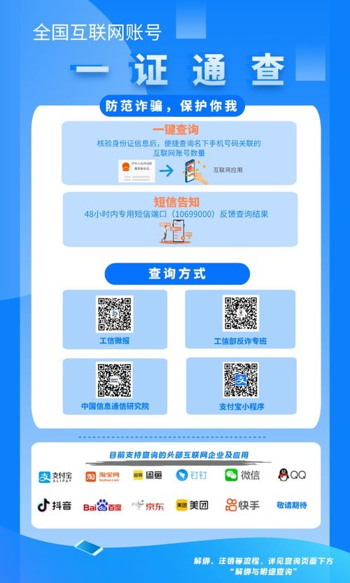 工信部推出 一证通查2.0 服务,手机号码关联互联网账号可查询 
