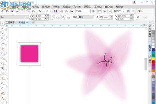 cdr怎么制作漂亮的花朵 cdr制作漂亮花朵的案例教程 河东软件园 