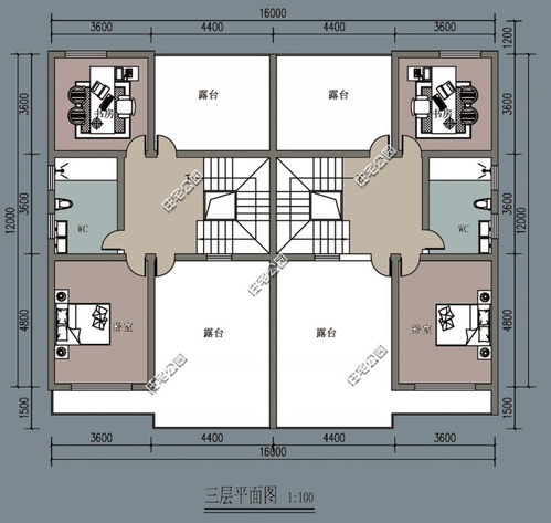 各位教下农村17米x9米两户房子设计哪种好