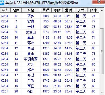 k283次广元到徐州几点到站 