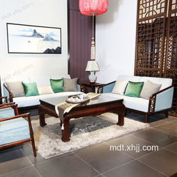 新中式简约实木沙发