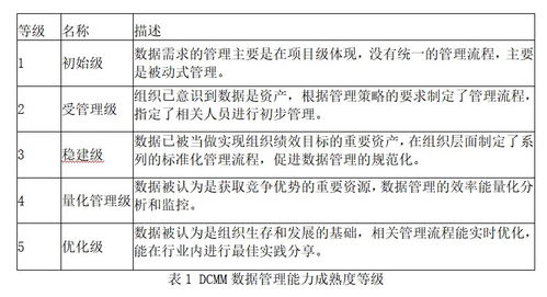 数据管理能力成熟度相关标准介绍