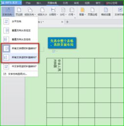 wps表格旋转 