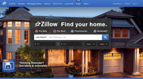 zillow官网有租房信息吗,Zillow租房的基本介绍