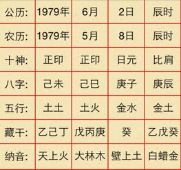 我是1979.5.8早上8点多出生,我想算下我的生辰八字 