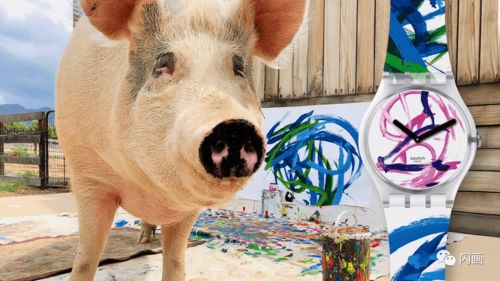 全世界最会画画的小猪,一幅画就卖出17万