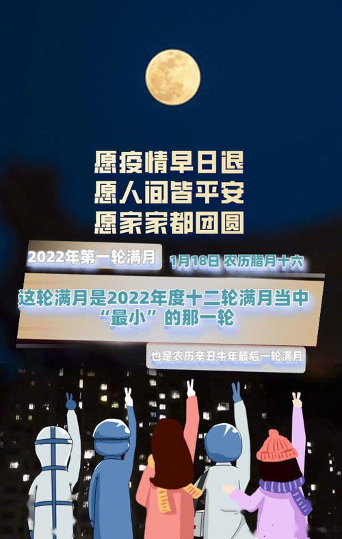 2022年度首轮满月18日现身夜空