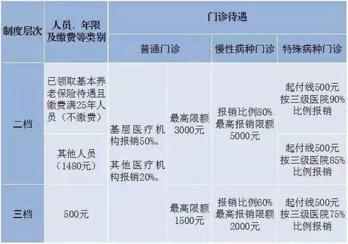 金华城乡居民医疗保险二档和三档区别(金华城乡居民医疗保险交费)