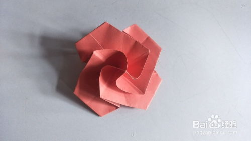 简易玫瑰花折纸教程,材料: