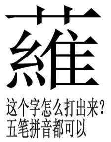 特殊字,一个 艹 下面加一个 维 字怎么打出来 