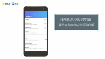 如何将电脑的网络用USB共享给手机？