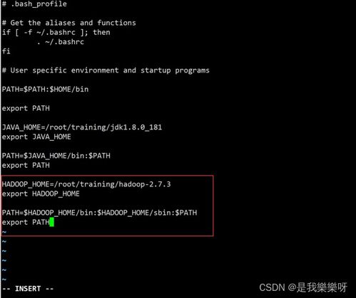 linux配置hadoop环境变量,岖疆hadoop