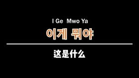 韩语学习教程 零基础韩语入门发音真人视频教学上