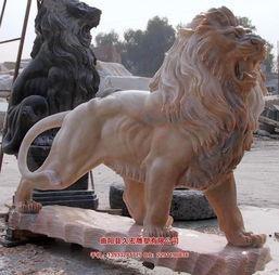 石雕狮子寓意 久宏雕塑 在线咨询 石雕狮子高清图片 高清大图 