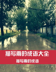 形容下雨的词语有哪些四个字的