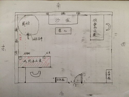 大师帮我看看办公室风水 我的办公桌坐北朝南,对面是一根圆柱子,左边是玻璃幕墙 