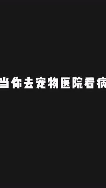 是不是每次去宠物医院时的你 