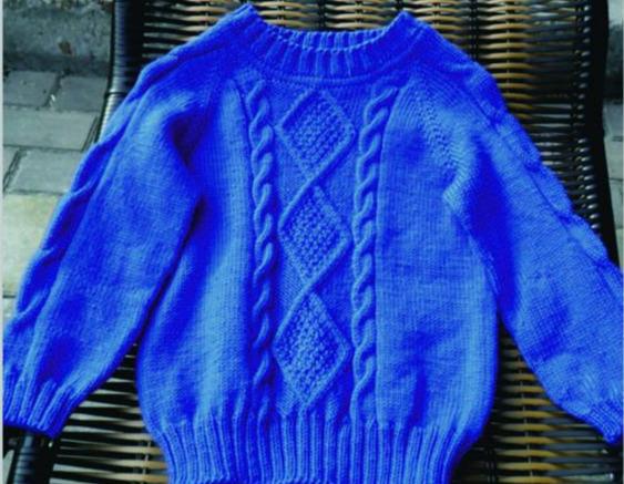 打毛线织毛衣 分享2款时尚毛线的织法,棒针编织附图解