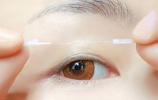纤维条双眼皮用法图片,双眼皮纤维条用法图解,,双眼皮纤维教程 