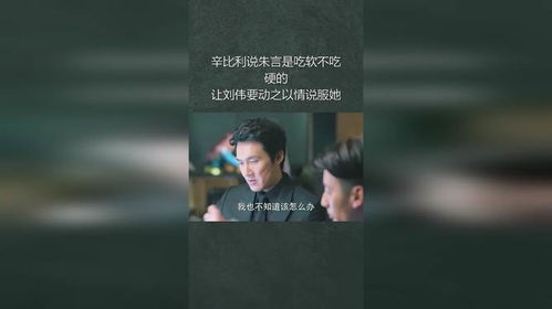 辛比利说朱言是吃软不吃硬的,让刘伟要动之以情说服她