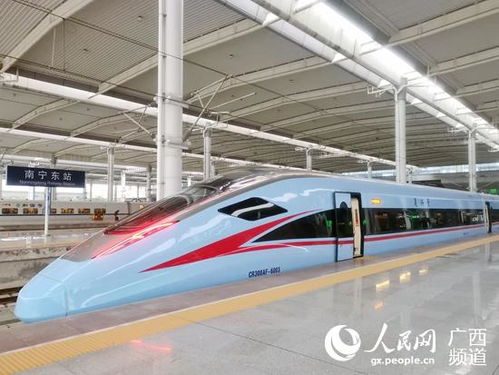 新型 复兴号 动车组在桂粤间载客运营 