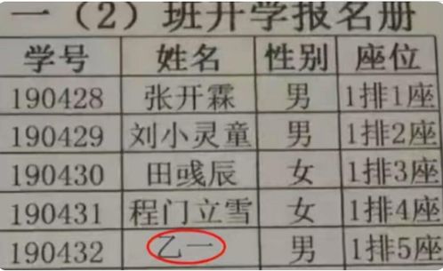 连名带姓只有2划是什么感受 小学生因名字简单走红,好听且实用