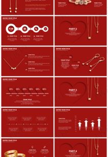 红色黄金饰品类商业活动策划PPTppt模板免费下载 PPT模板 千库网 