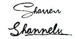 求助帮忙设计一下英文签名的写法 求大神,想要设计的英文签名 Shannelv 