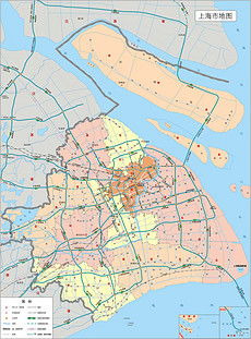 上海市地图全图(上海近几十年的地图沿革)
