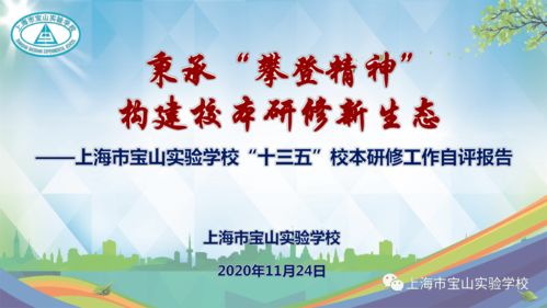 秉承 攀登精神 构建校本研修新生态 上海市宝山实验学校 十三五 校本研修验收现场调研