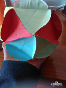 教你如何折纸花球 