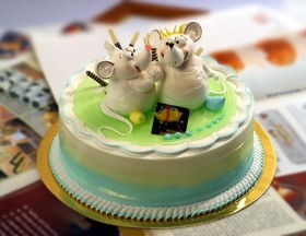 打印12生肖老鼠蛋糕 老鼠蛋糕图片 米老鼠蛋糕的做法 