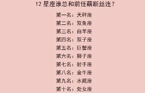 十二星座如何试探情人的一往情深,和前任藕断丝连的星座排行