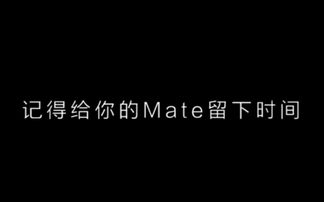 华为手机取名Mate的含义,华为精彩短片找回失联的Mate 