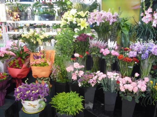 价格各是多少。花店一般有哪些花？