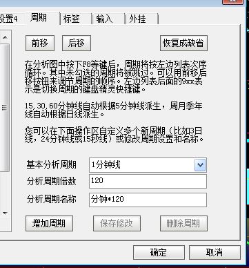 如何在钱龙软件中使用”自设分钟线周期”设定1分钟线