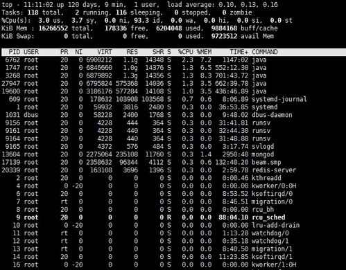 linux命令top,系统性能监控的得力助手