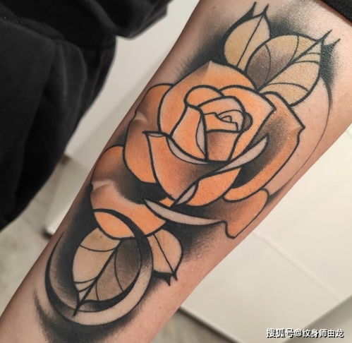 玫瑰花纹身,你知道每个颜色的玫瑰花有什么寓意吗