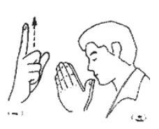 想表达上帝如何用手语表示 