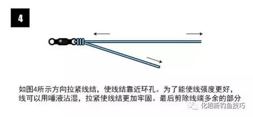 八字环的几种绑法图解,钓鱼必会