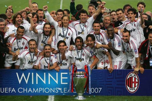 意甲球队欧冠冠军排名,AC米兰：欧冠之王的传奇