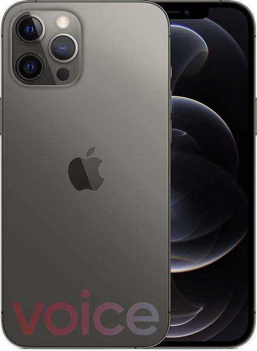 苹果iPhone 12 Pro Max渲染图泄露 蓝色 石墨 金色 银色