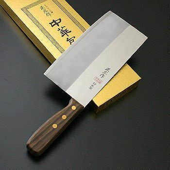 日本本土人气刀具品牌 正広作 TX 103 19.5CM三合钢手工中式菜刀 日淘 