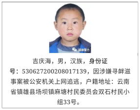 云南4个嫌疑人通缉照片被指年龄太小,警方 找不到近照