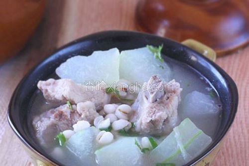 冬瓜薏米排骨汤，冬瓜薏米排骨汤的做法